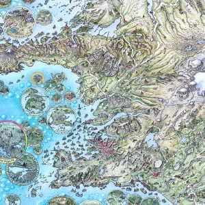 "The Beautiful Tourist Map of Iceland" folded in gift box - Image 4