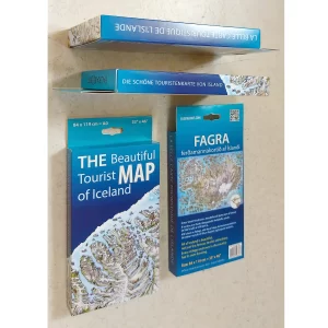 "The Beautiful Tourist Map of Iceland" folded in gift box - Image 6